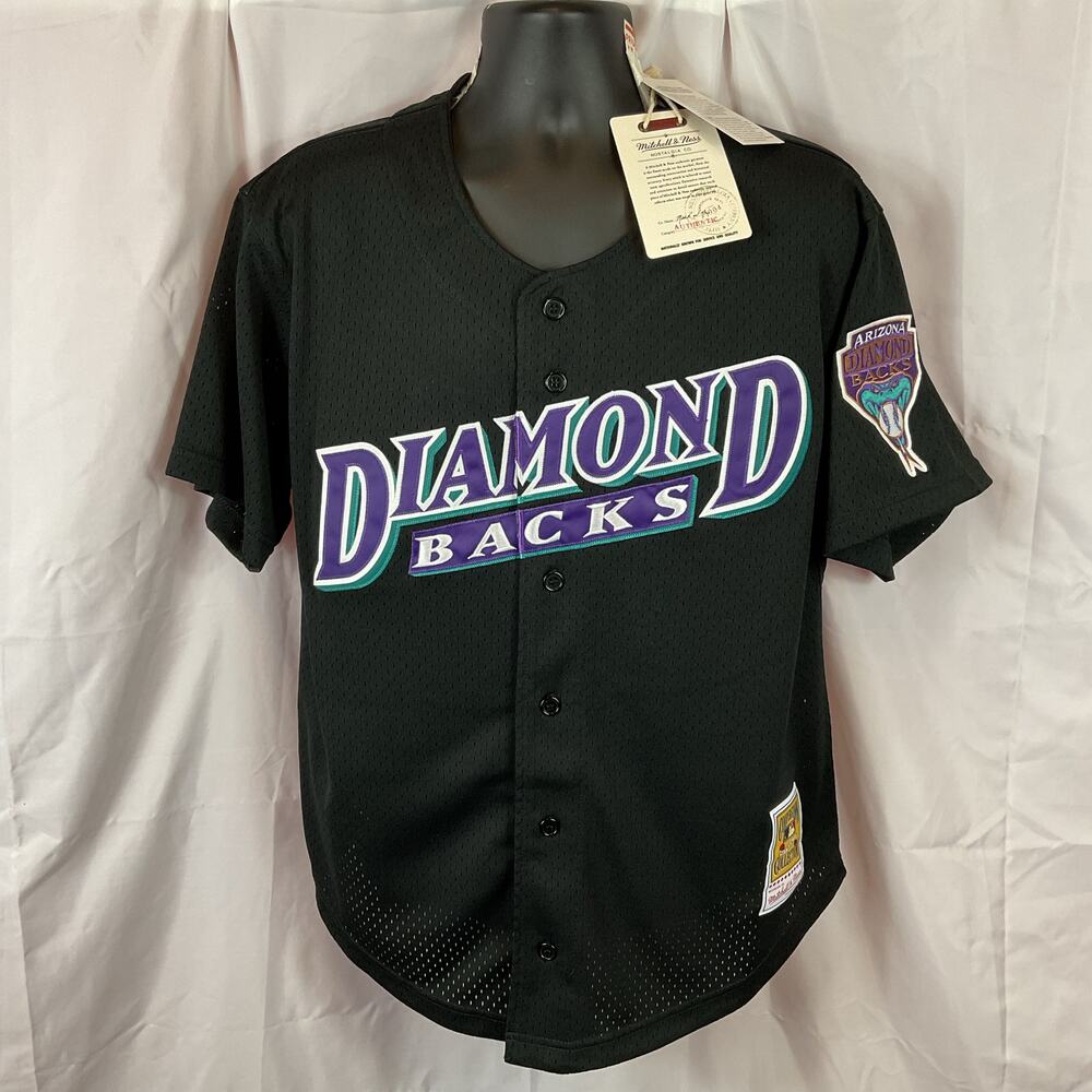 1999 Arizona Diamondbacks Baseball Jersey Randy Johnson Men’s Large Retro Black